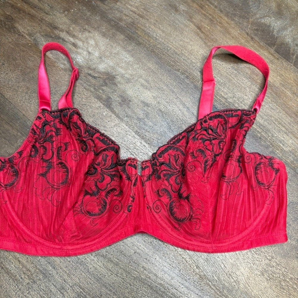 PARAMOUR Bra‎ Size 38DD Red Underwire